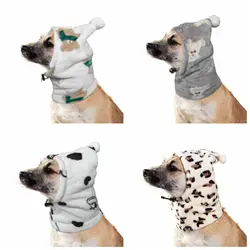 Dog Calming Earmuffs Pet Cover Head Hat Warm Anxiety Relief Puppy Scarf Cap Breathable Pet Accessories