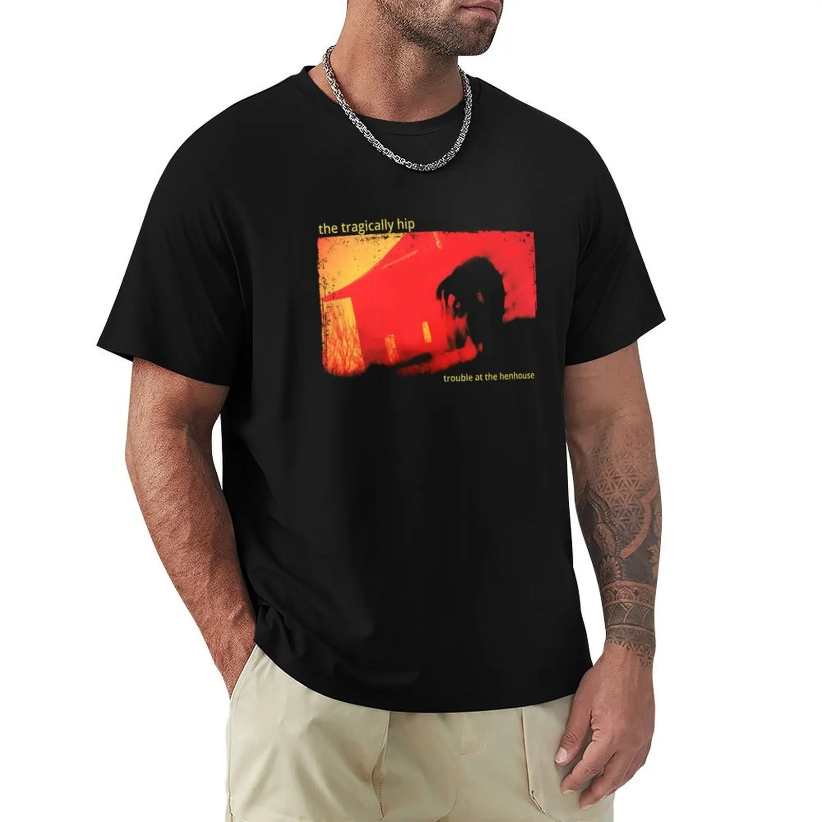 Vintage The Tragically Hip Trouble at the Henhouse Tour 1996 T-Shirt man t shirt luxury T-Shirt