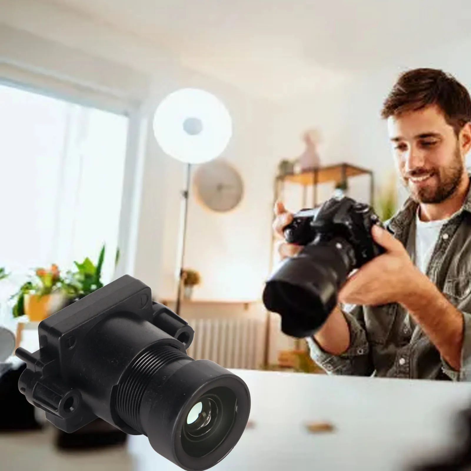 المهنية زاوية واسعة عدسة الكاميرا للأمن ، عالية الدقة ، 104 درجة ، 3MP ، HD ، 4 مللي متر ، F1.0