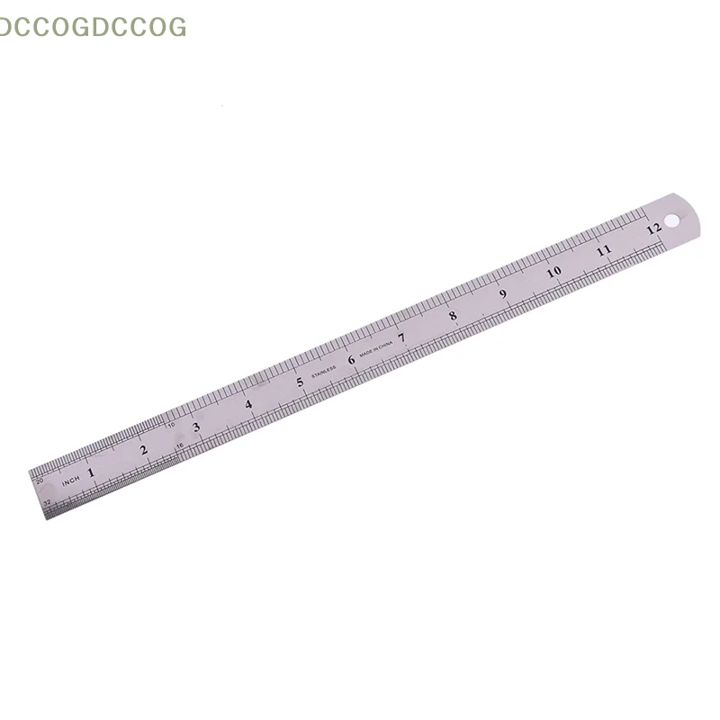 

1Pc 30cm Stationery Measuring Supplies Stainless Steel Straight Ruler Office