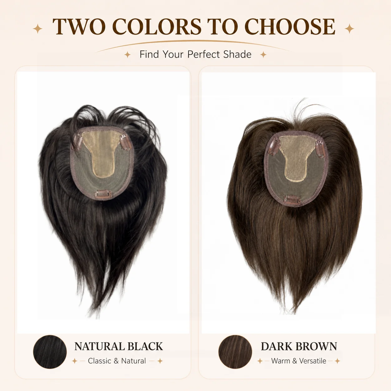 Brazilian Natural T-part Lace Base Hair Toppers for Women with 3D Bangs Clip in Hair Extension Cover Hair Loss Human Hairpiece