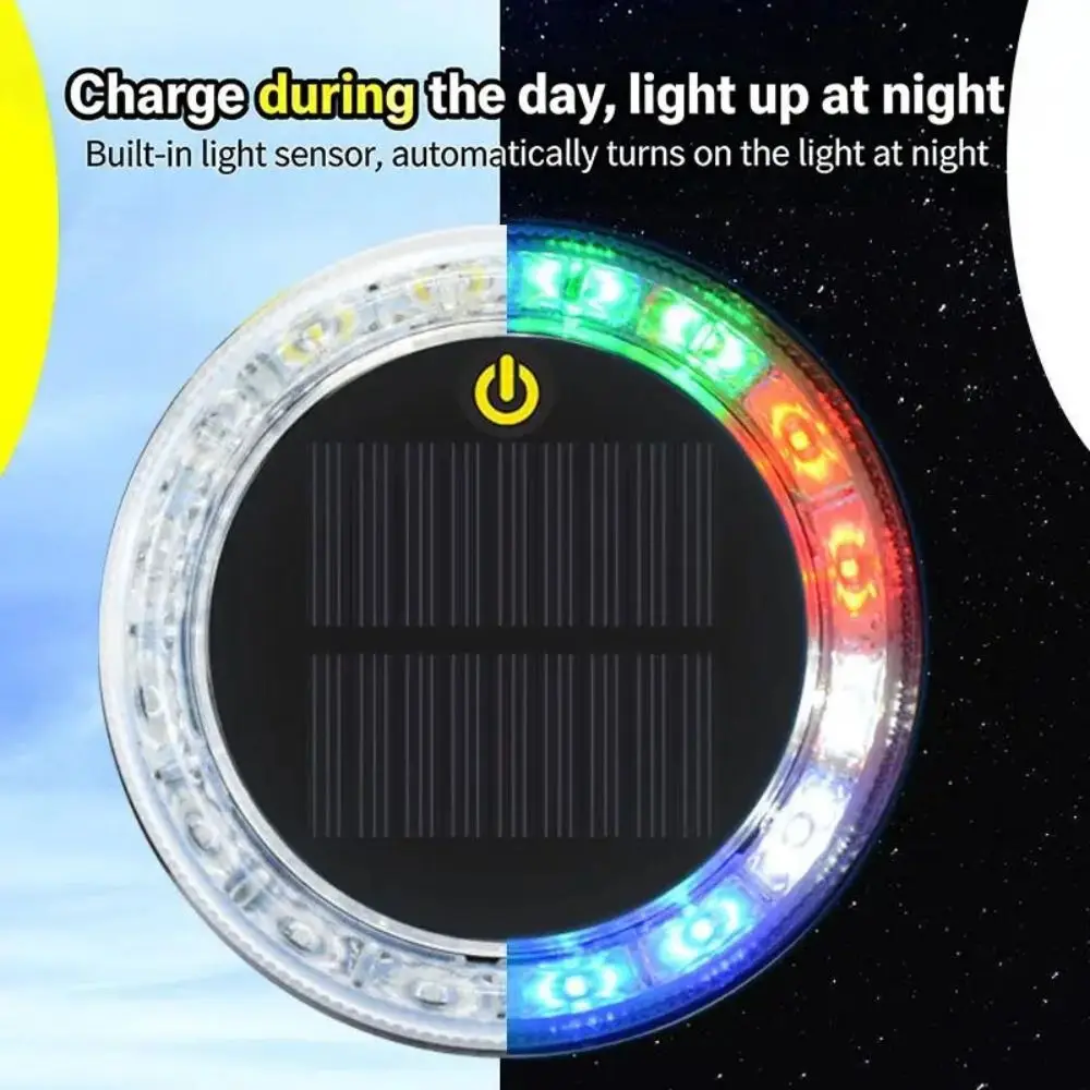 New Adjustable Solar Warning Light Touch Sensor Multi-Mode LED Strobe Light Shockproof No Wiring Car Warning Lamp Night Safety view 4