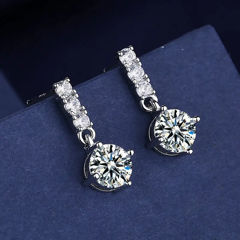 Stern-Ohrstecker aus 925er-Sterlingsilber, kreativ, einfach, quadratisch, für Frauen, Hochzeit, Verlobung, für Freundin, Geburtstagsgeschenk