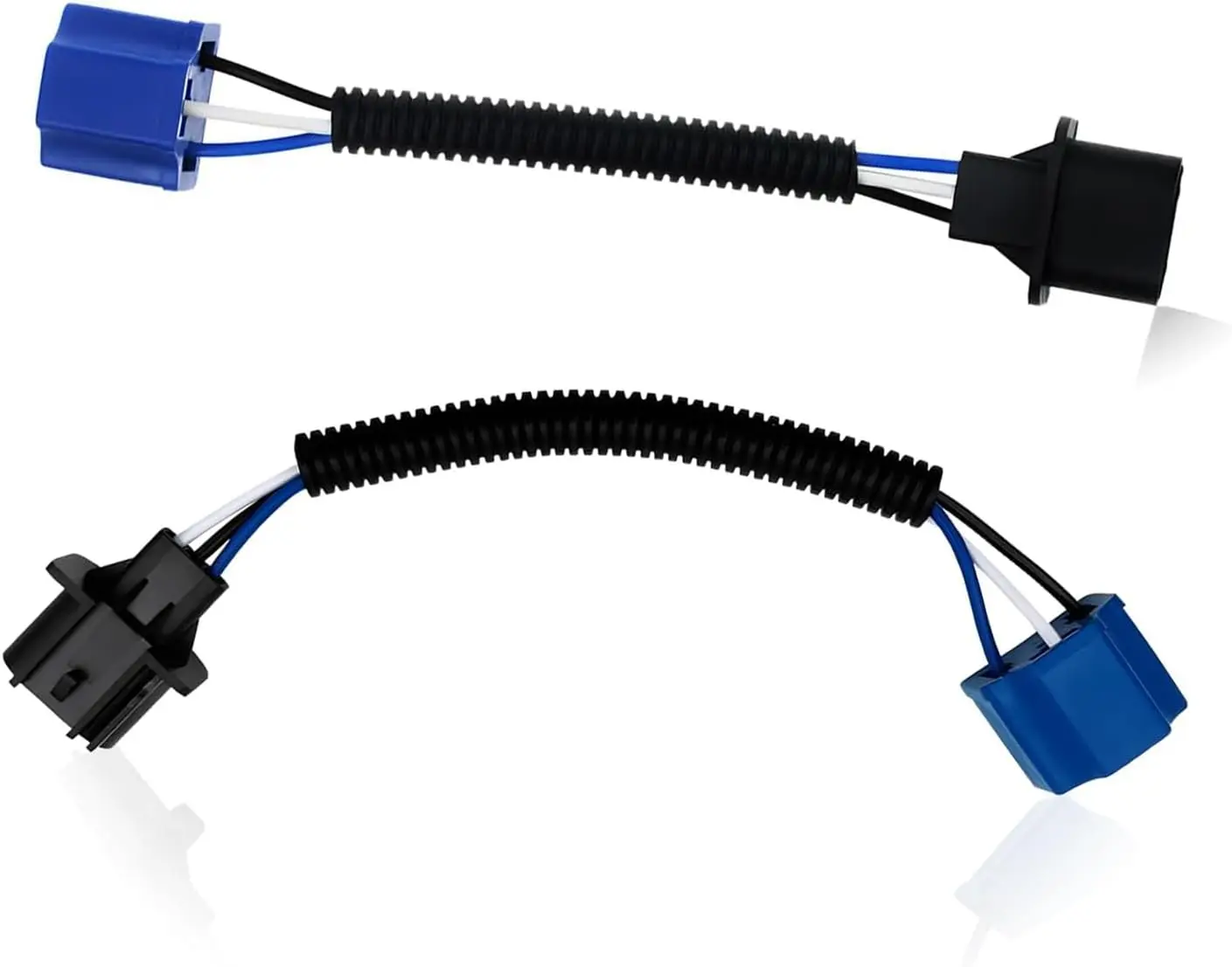 

2 PCS Car H13 Male to H4 Female Adapter, 9.44" Waterproof Headlight Adapter Connector Wire Harnes, HID to Led Headlights(Black)