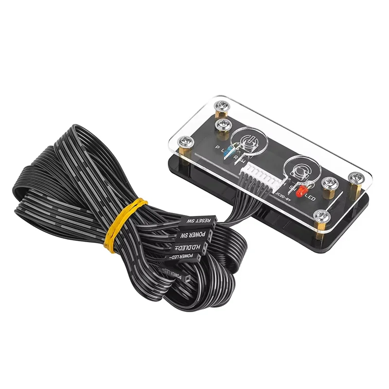 

Suitable External PC Case Power Switch On Off Restart Button Cable For Desktop Computer Motherboard Power SW