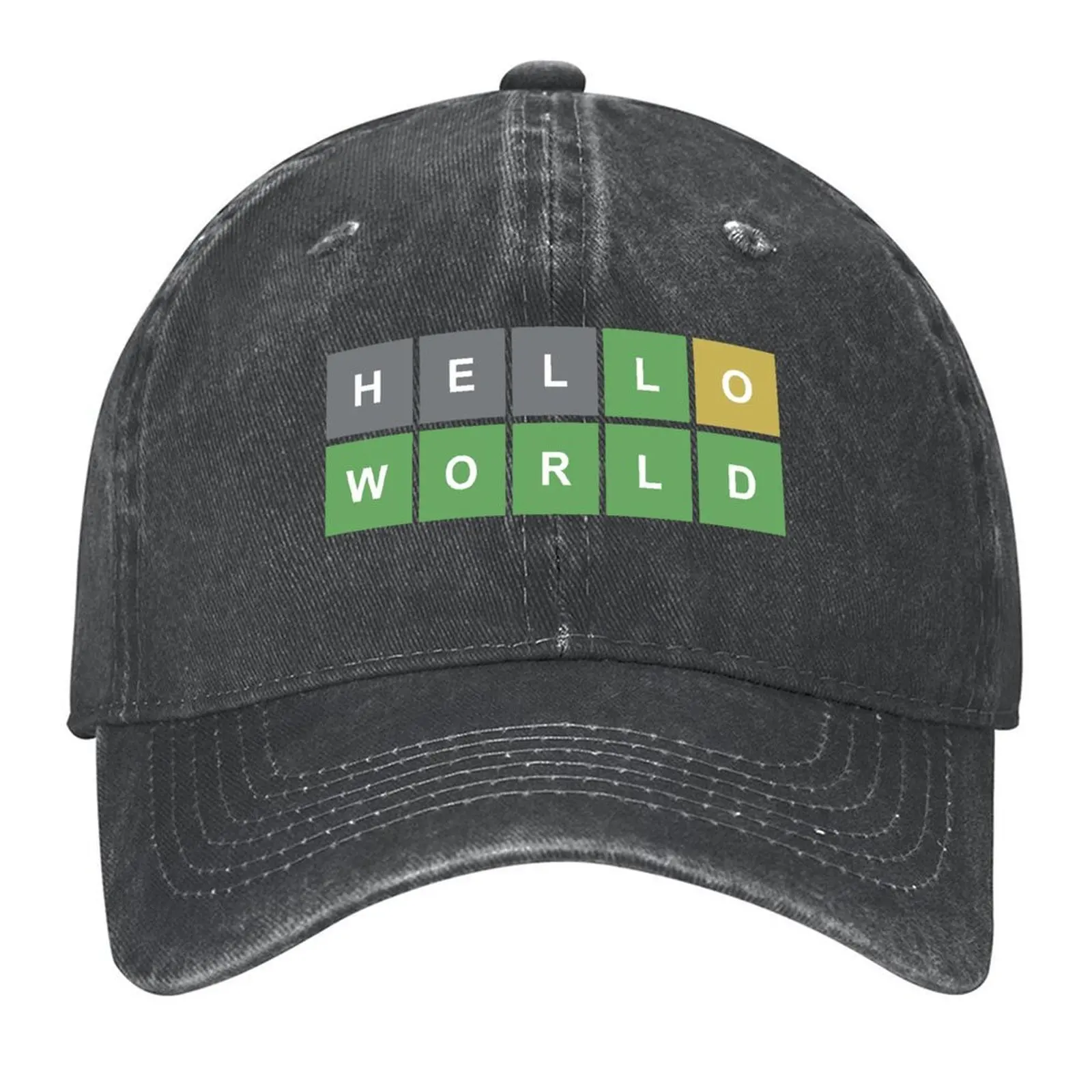 

Wordle - Hello World Baseball Cap Wild Ball Hat Luxury Brand Trucker Hat Dropshipping Men Women's