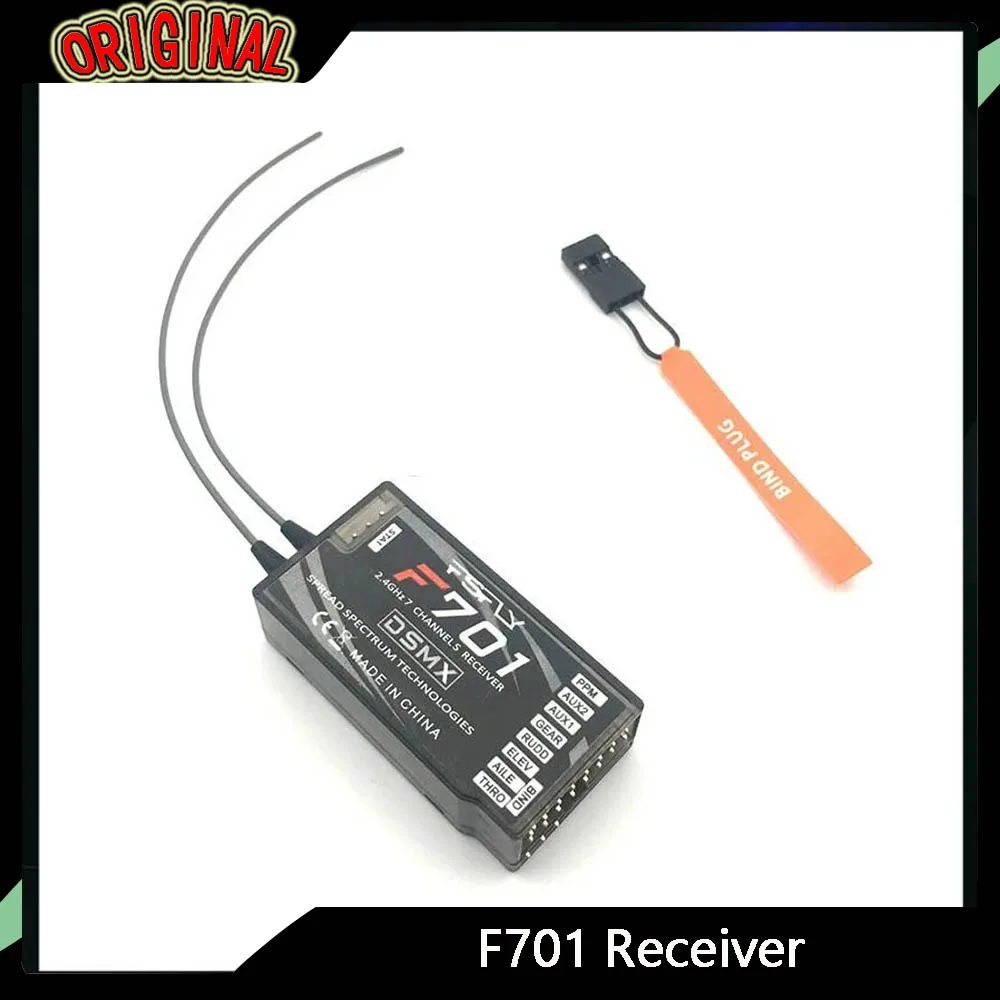 

7-канальный радиоуправляемый приемник F701 2,4 ГГц — замена AR7000, совместим с DX6I/DX7/DX9, поддерживает DSMX/DSM2