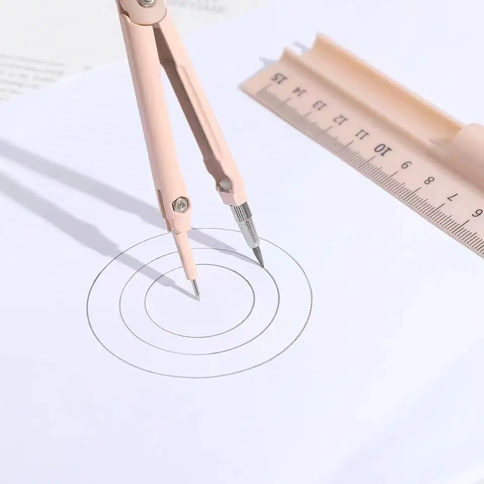 The New 3-in-1 Multi-function Compass and Ruler Integrate High-aesthetic Drawing Tools for Primary and Secondary Schools