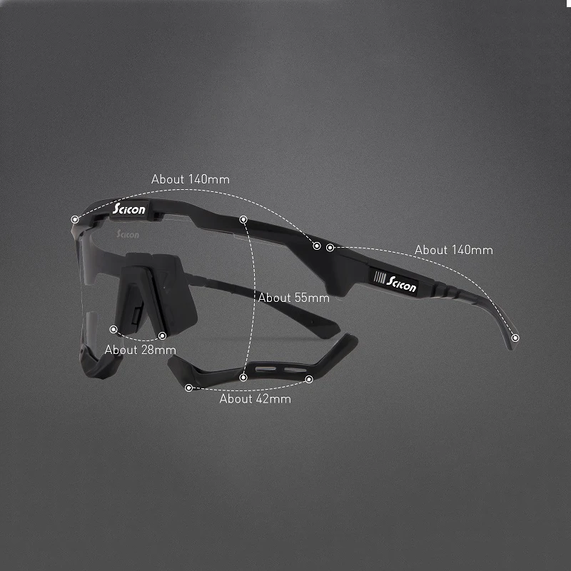 SCICON Photochromic Cycling Glasses Men Women Outdoor Sports Cycling Sunglasses Mountain Bike Road Bicycle Cycling Eyewear