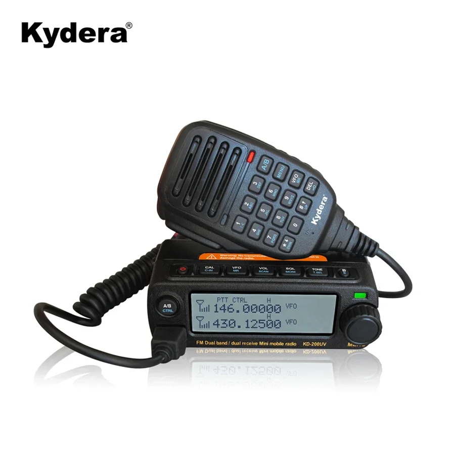 Transceptor de radioaficionado móvil Vhf uhf, radio dúplex completa montada en vehículo portátil de 20W