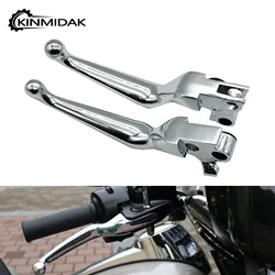 Chrome Brake Clutch Lever Motorcycle Hand Levers For Harley Sportster 883 1200 1996-2003 Dyna Touring 1996-2007 Heritage Softail