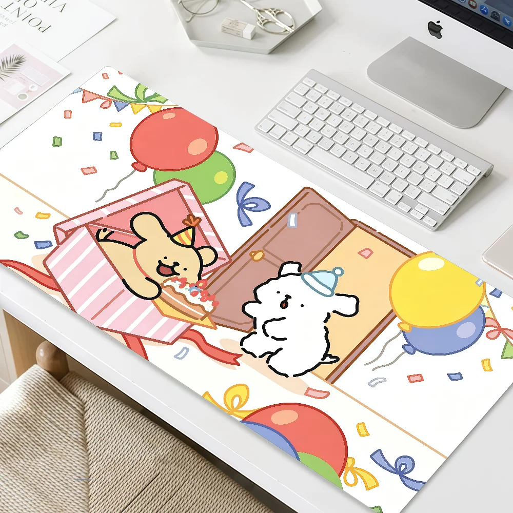 Mouse Pad Non-slip Lockedge Dog Office Student L-Line Gaming Cute Thickened Maltese Large Friends Writing Cushion MousePad