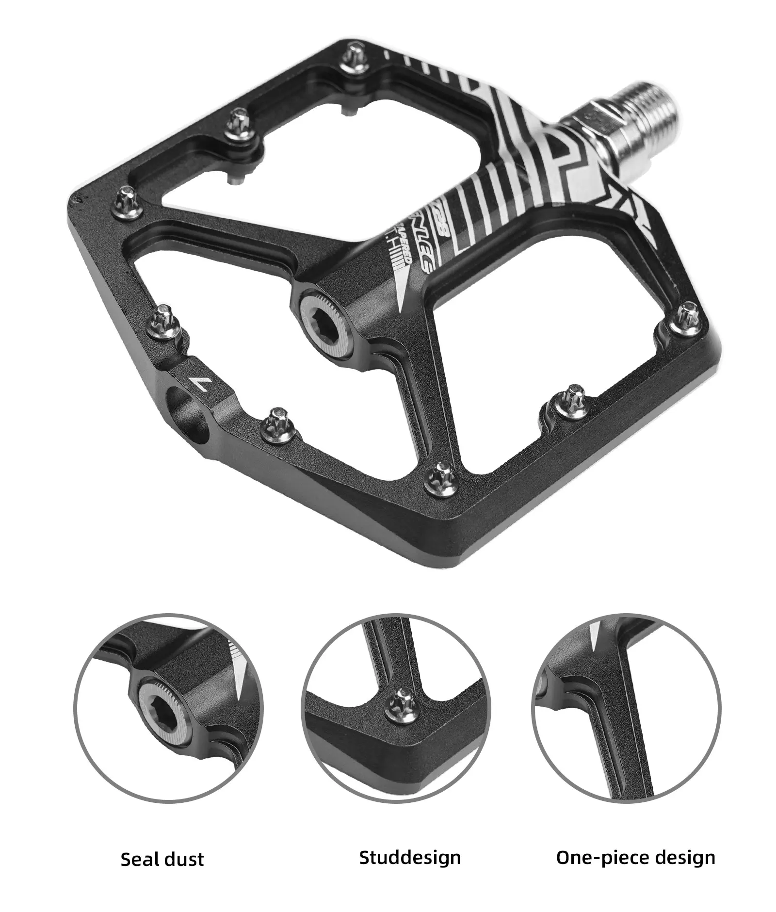 ENLEE Mountainbike Pedal Lager Anti-Slip Aluminium Legierung Rennrad Lager Pedal Fahrrad Reiten Zubehör – Detail 7