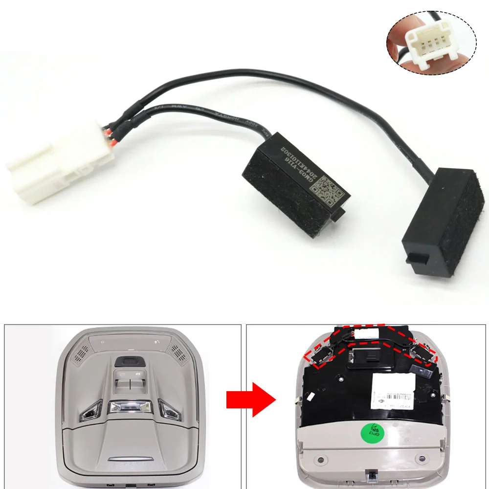 

For Great Wall Haval Dargo F7 F7x Tank 300 Jolion 7911105XKN04A Automobile Microphone Reading Light Cable Plug