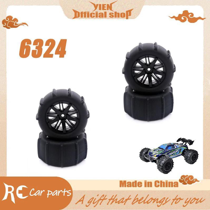 

SCY 16101 1/16 RC Car Original Spare Parts 6324 tire 4pcs Suitable for SCY 16101 16102 Car Be worth having