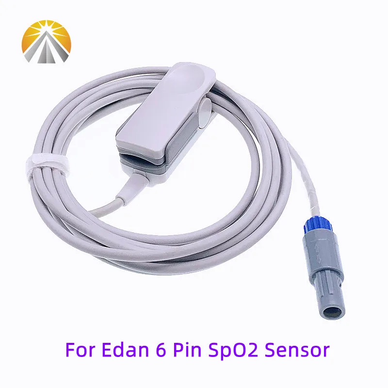 Reusable For Edan Creative Contec CMS9000 SpO2 Sensor 6 Pin SAO2 Probe Neonate Adult M3A M9 M8A iM9 iM80 No OXI Tech