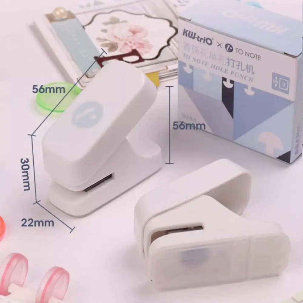 Single Hole Mushroom Hole Puncher DIY Scrapbooking Disc Ring Binding Cutter Handmade Loose-leaf Hole Puncher Students Gift