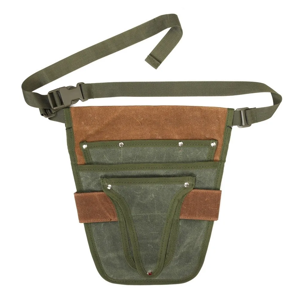 New Portable Tool Storage Bag Canvas Multiple Pocket Tool Bag Thickned Waterproof Tool Waist Bag
