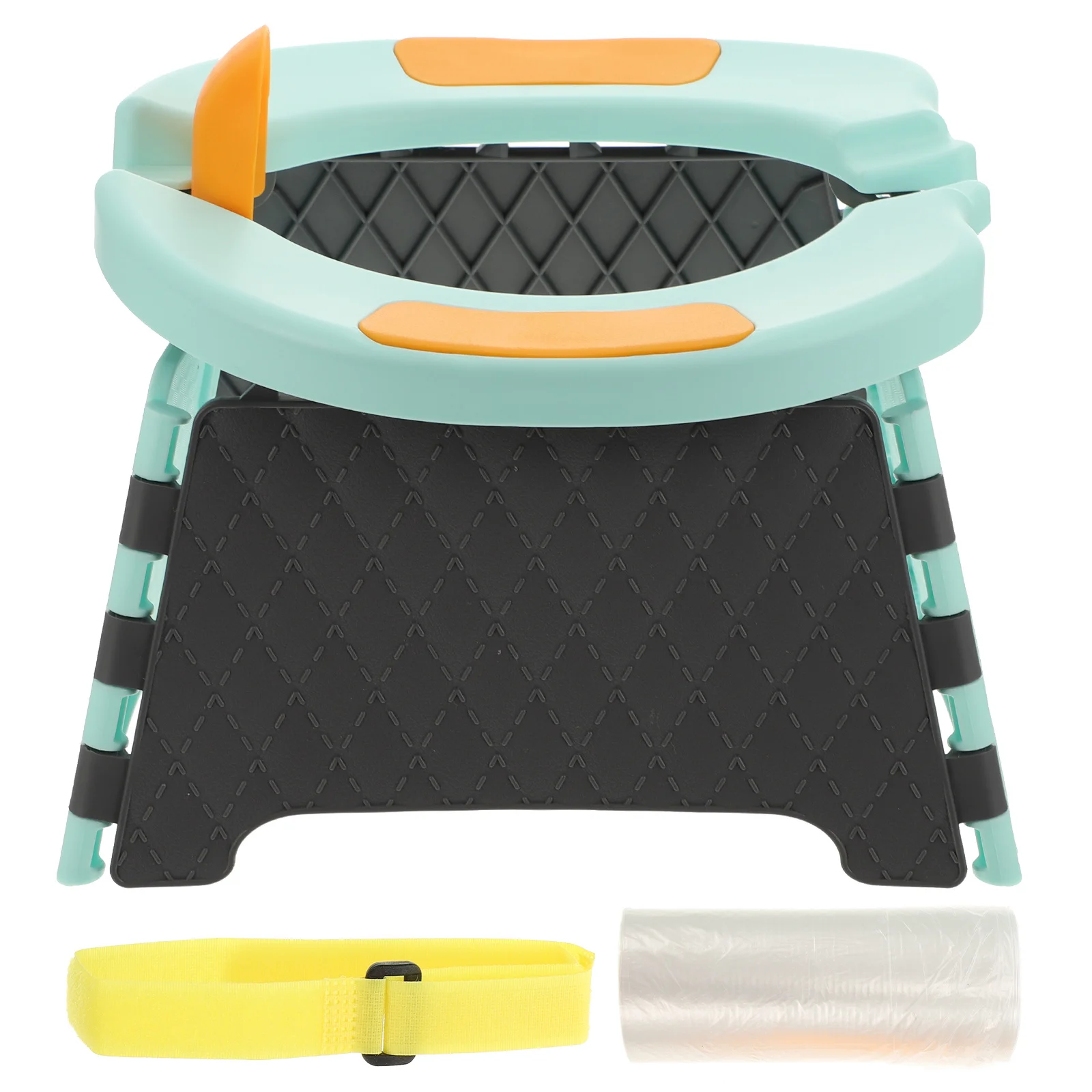 مجموعة واحدة من مقعد نونية محمول للأطفال الصغار قابل للطي، تصميم آمن ومتين من مادة البولي بروبيلين، سيارة تخييم منزلية، تستخدم هدية أعياد ميلاد الأطفال والكريسماس