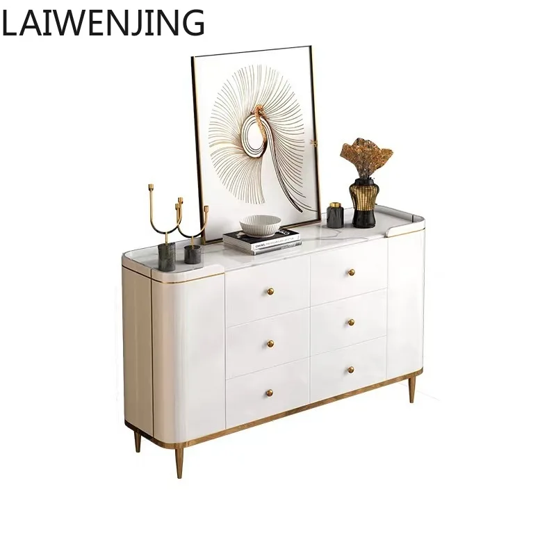 

HLZ Minimalist Solid Wood Chest of Drawers Bedroom Storage Cabinet Modern Living Room Light Luxury Sideboard