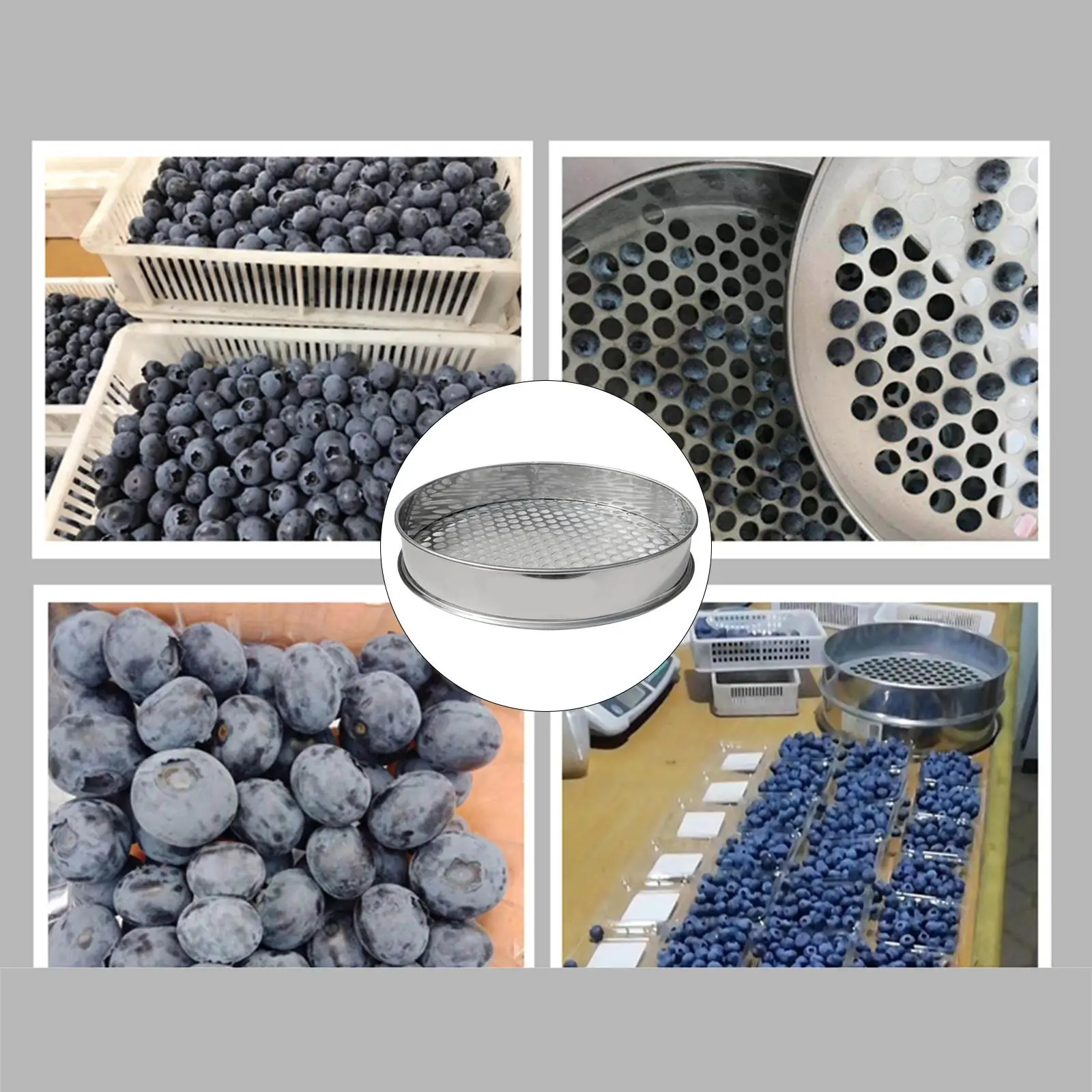 Stainless Steel Garden Soil Sieve Mesh Sifter Planting Sieve Riddle Tool for Outdoor Indoor Use