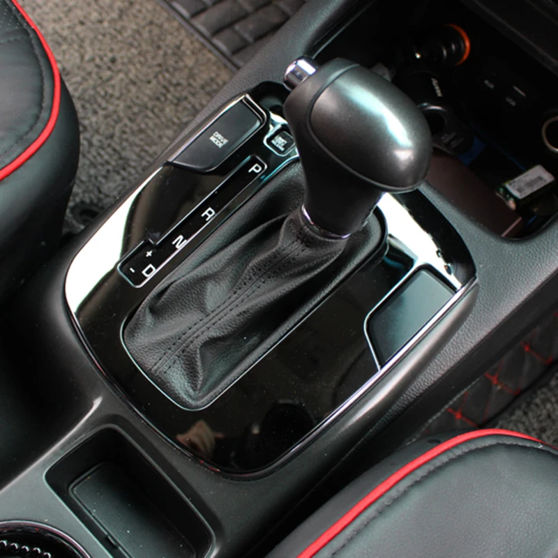

Car Gear Shift Panel Frame Stainless Steel Cover Auto Interior Decoration Covers For RU AT KIA Cerato K3 2016 2017 Car-styling