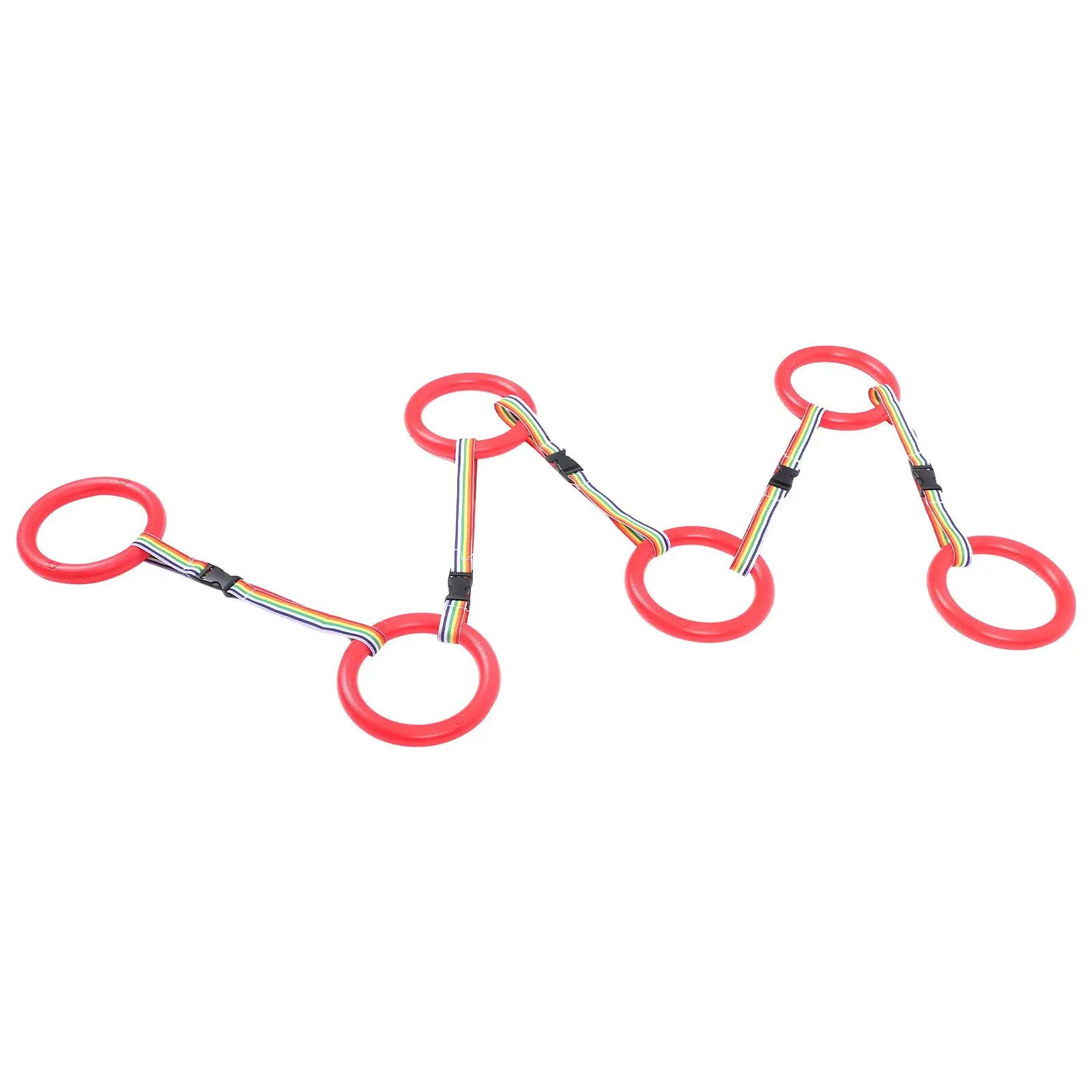 

Children Walking Rope 6 Handles Round Shape Safe Fiber Material Preschool Kids Leash Toddler Traction Rope Outdoor Safety Play