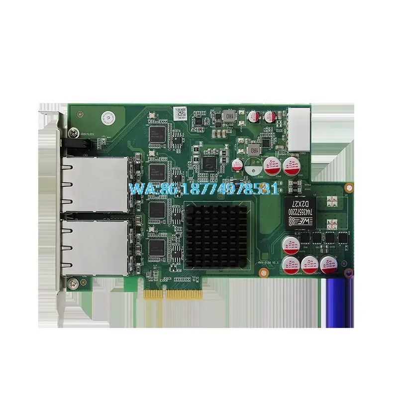 Wmwmnu 4 Port PoE PCIe X4 TSN Network Adapter Card Internal Wired Compatible with Win 7 8 10 Linux