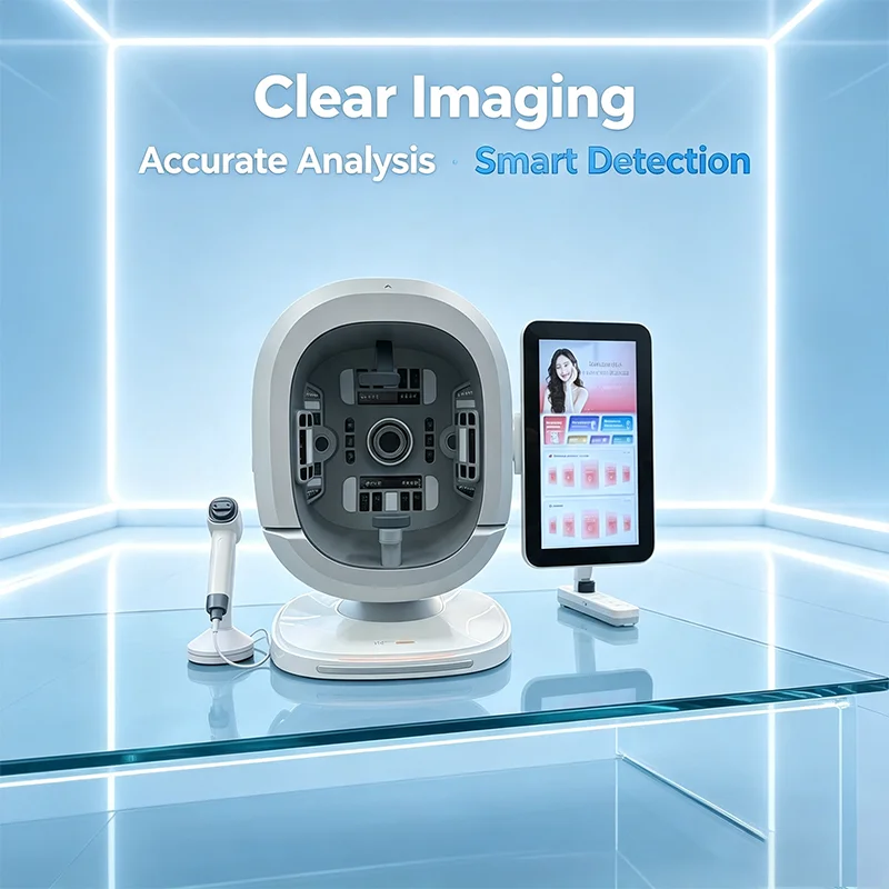 Professional AI Skin Analysis Machine 3D Skin Testing Machine Accurate Analysis Pores Pigments Fine Lines Sensitive Skin