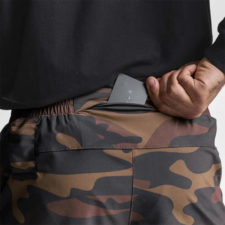2 في 1 الصالة الرياضية السراويل طماق رجل سريعة الجافة صالح تشغيل السراويل كمال الاجسام تجريب ممارسة التدريب السراويل اللياقة البدنية الرياضة الجوارب