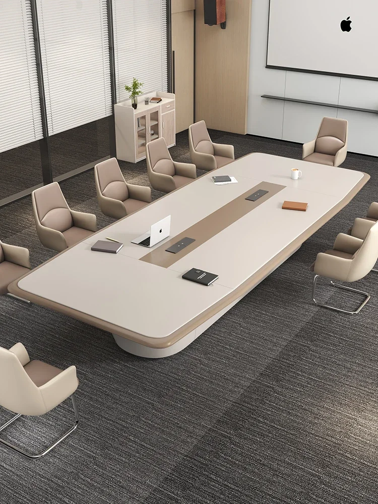 Office furniture Conference table Simple modern large negotiation table light luxury atmosphere conference room Oval office tabl