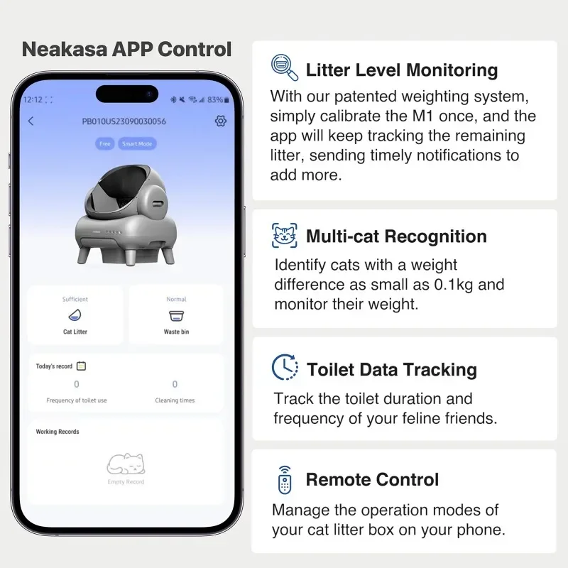 Origin Neakasa M1 Large Low noise Odor Eliminator App Control ...