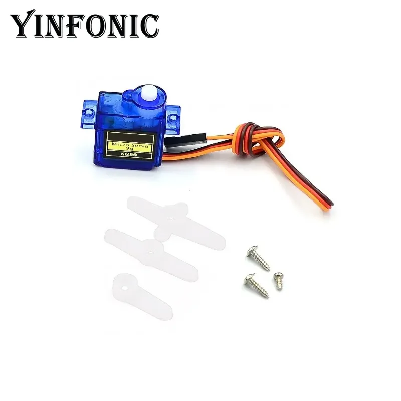 Servo Actuator MG90S SG90 Light Weight Applicable 450 RC Helicopter Toy Car FPV Heads High Torque 180/360-degree Rotation