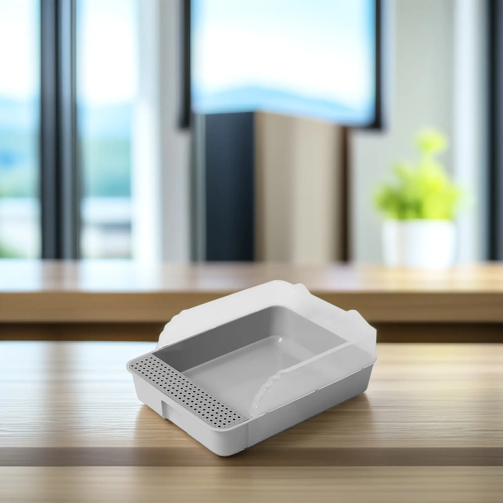 

Полузакрытый лоток для кошек со съемной конструкцией, защита от разбрызгивания, для легкой уборки, туалет для котят