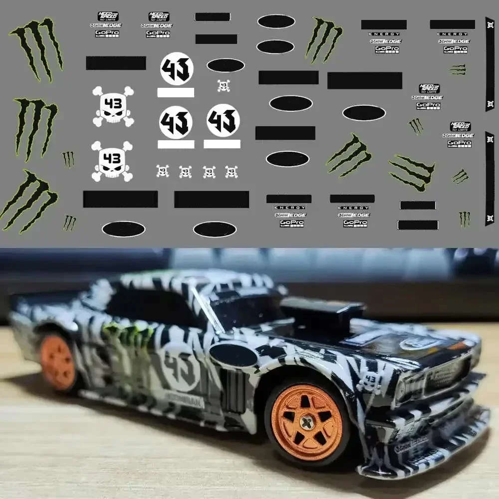 RC Drift Car Stickers 1/43 Mini Remote Control Car Decoration Stickers 4301 4303 4304 Remote Control Drift Car Special Stickers