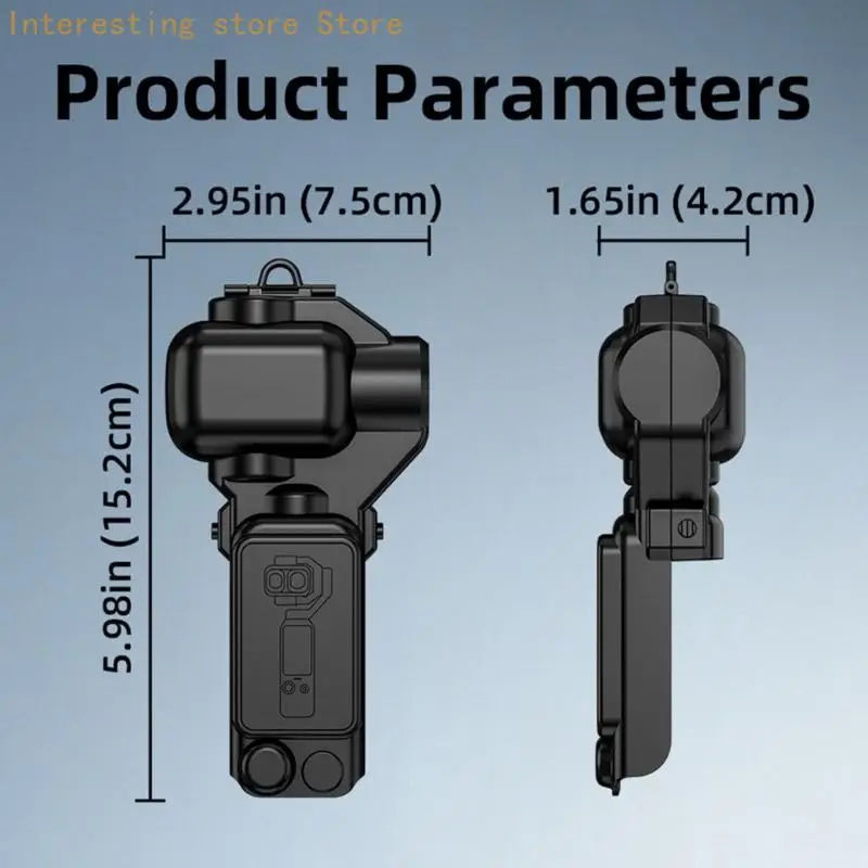 Reise-Kameratasche mit Hartschalengehäuse, Klappdeckel-Zugang und Handgelenkschlaufe für die tägliche Aufbewahrung von Pocket 4P – Detail 6