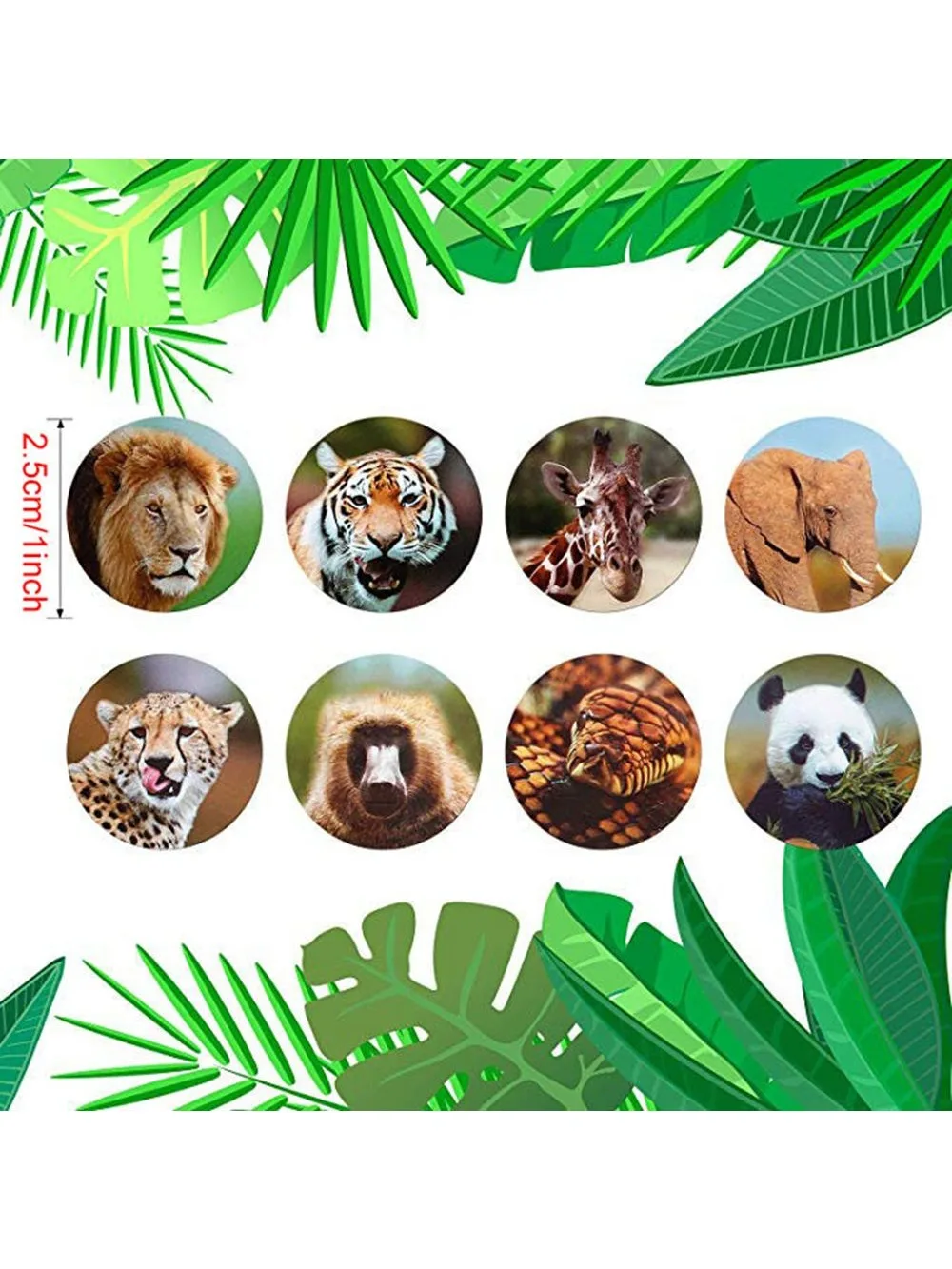 Autocollants de récompense animaux, étiquette décorative pour papeterie, cadeau, 100 à 500 pièces