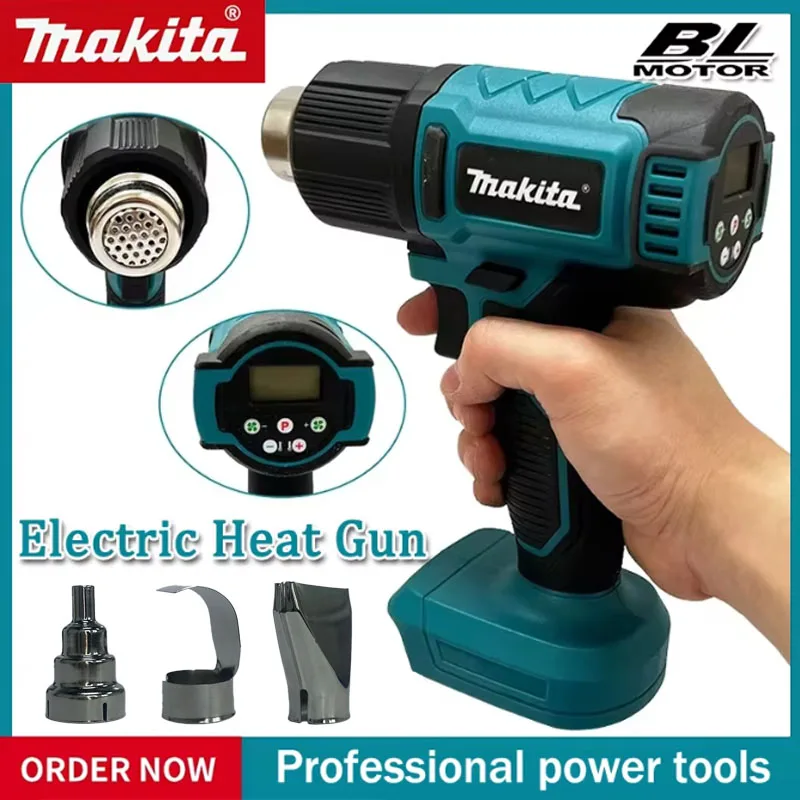 Makita Industrial Handheld Electric Heat Gun 18V Cordless Adjustable Hot Air Gun with Temperatures for Various Applications