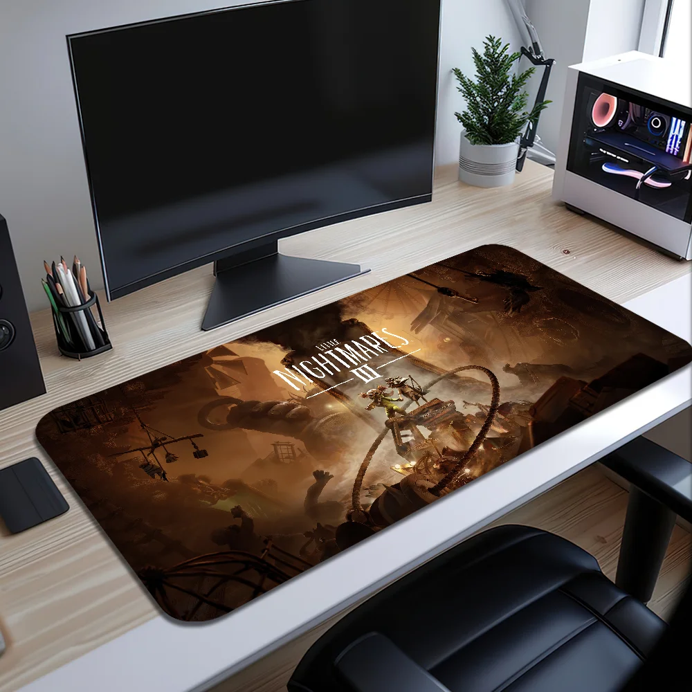 ليتل N-Nightmares 3 لعبة ماوس الوسادة حصيرة مكتبية كبيرة غير قابلة للانزلاق المضادة للمكياج لوحة المفاتيح مريح مكتب المطاط الكمبيوتر المنزل مخصص