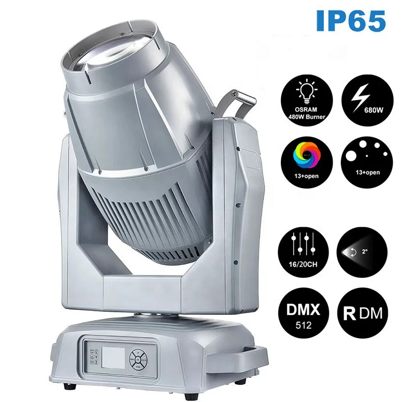 for sharpy sky spot 480w moving head ip65 ip66 super beam dmx 480w waterproof moving head outdoor stage light