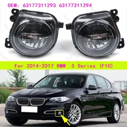 For 2014-2017 BMW 528i 528iX 535d 535dX 535i 535iX 550i 550iX, Hybrid 5 (F10) Front Fog Light LED Lamp 63177311293 63177311294