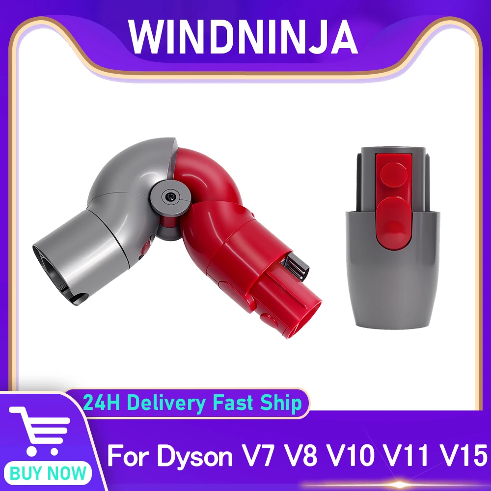 Adaptador alto e adaptador inferior para aspirador de pó dyson v7 v8 v10 v11 v15, acessórios de liberação rápida, ferramentas superiores, cotovelo de direção