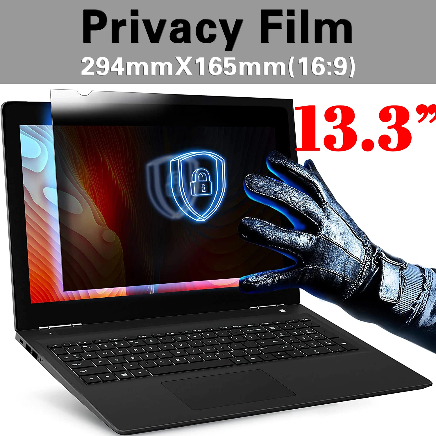 13.3inch (294mm*165mm) Privacy Filter Anti spy Screens protective film for 16:9 Laptop