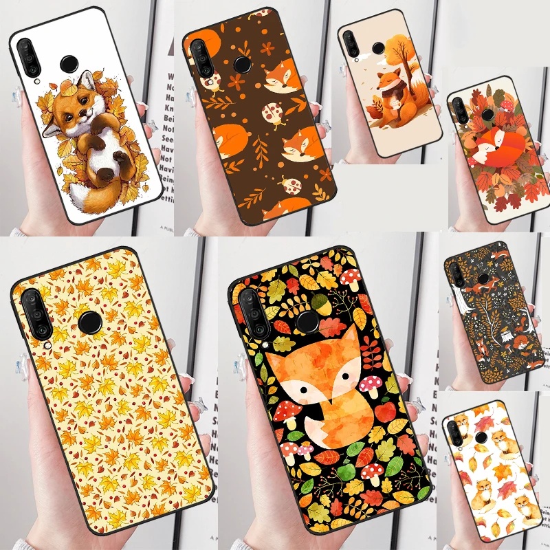 Autumn Leaves Fall Fox Case For Huawei Nova 3i 8i 11i Y90 Y70 Y60 Y61 Nova 5T 9 10 SE P40 P30 Lite Mate 60 P60 Pro