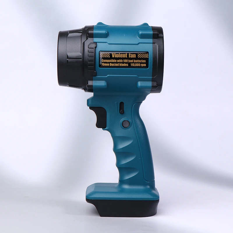 Asciugacapelli ad alta potenza da campeggio per auto con batteria al litio per ventilatore portatile da esterno di grande capacità con ricarica domestica