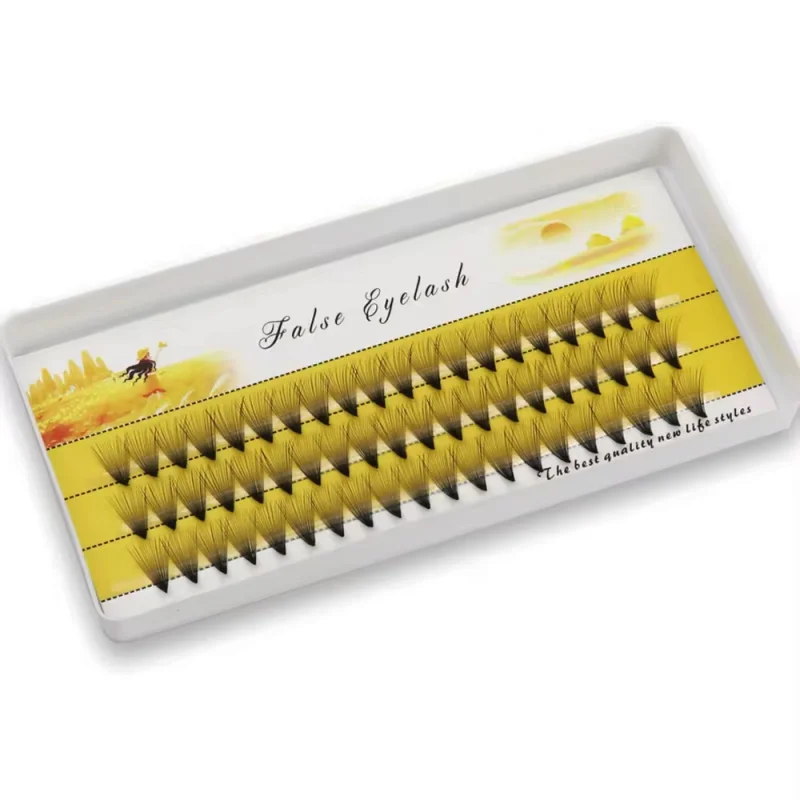 1/Box 60 Bundles Nerz Wimpern Natürliche 3D Russische Wimpern Verlängerung Einzelne Wimpern Cluster Make-Up Werkzeuge Wimpern Großhandel