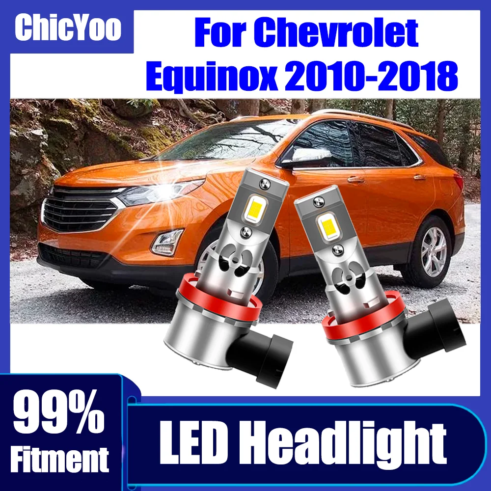 

2PCS 150W High Power Car LED Headlights Super Bright Canbus No error Car Light Bulbs 6000K White For Chevrolet Equinox 2010-2018