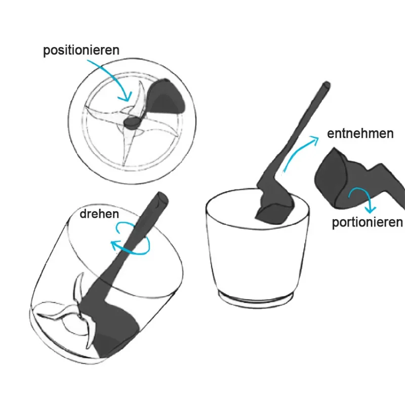 Geeignet für Thermomix TM5 TM6 TM7 TM21 TM31: Lebensmittelschaber-Ersatzteile, Rührschüssel, Lebensmittel-Extraktionslöffel – Detail 2