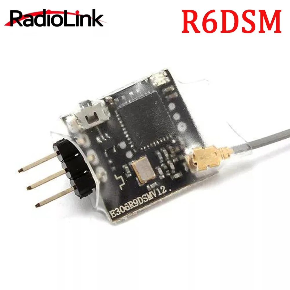 Radiolink R6DSM 2.4G 10 Channel 10CH RC Receiver DSSS & FHSS for RC Transmitter AT9 AT9S AT10 AT10II Remote Control