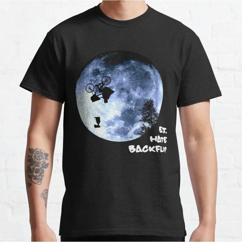 

Research Life On Planets Abundant E.T. Hate Backflip cool Gift The Extra Terrestrial 80s Alien Sci fi T-shirt large size Tops